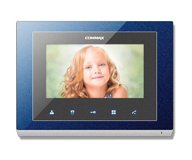 Commax CMV-70S — 7" цветной CVBS видеодомофон синий
